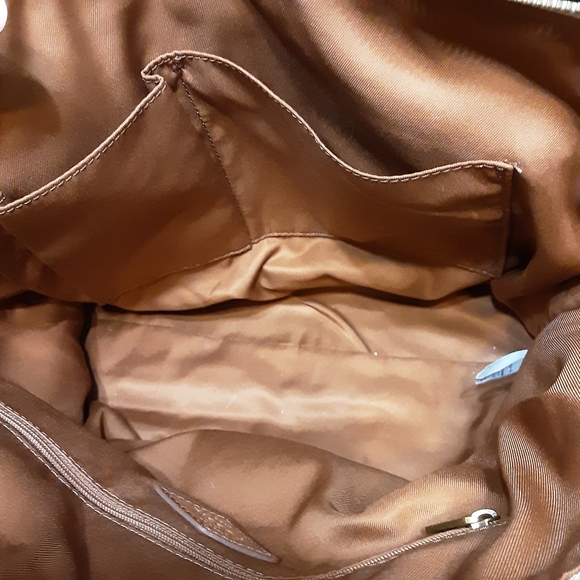 Fossil Striped Coated Canvas Shoulder Tote Bag - Picture 3 of 12